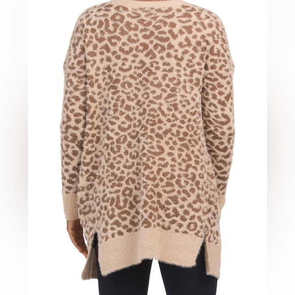 Jessica Simpson Leopard Pattern WithPockets Cardigan - Picture 8 of 15
